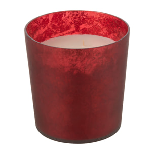 J-Line bougie parfumée Deluxe - verre - rouge - medium