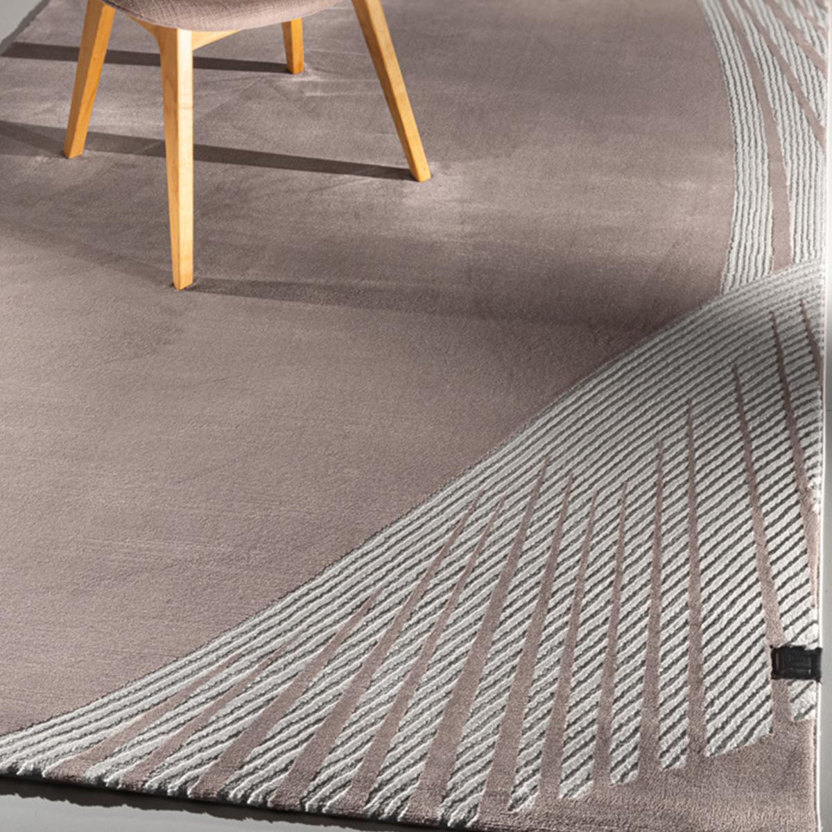 Tapis salon et chambre tissé motif géométrique PUFE