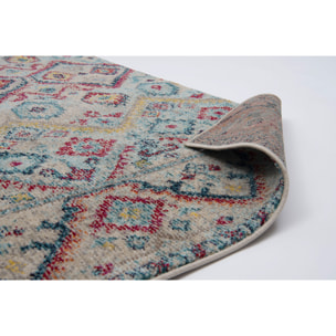 Anatolia - Tapis de salon vintage en laine artificielle, multicolore