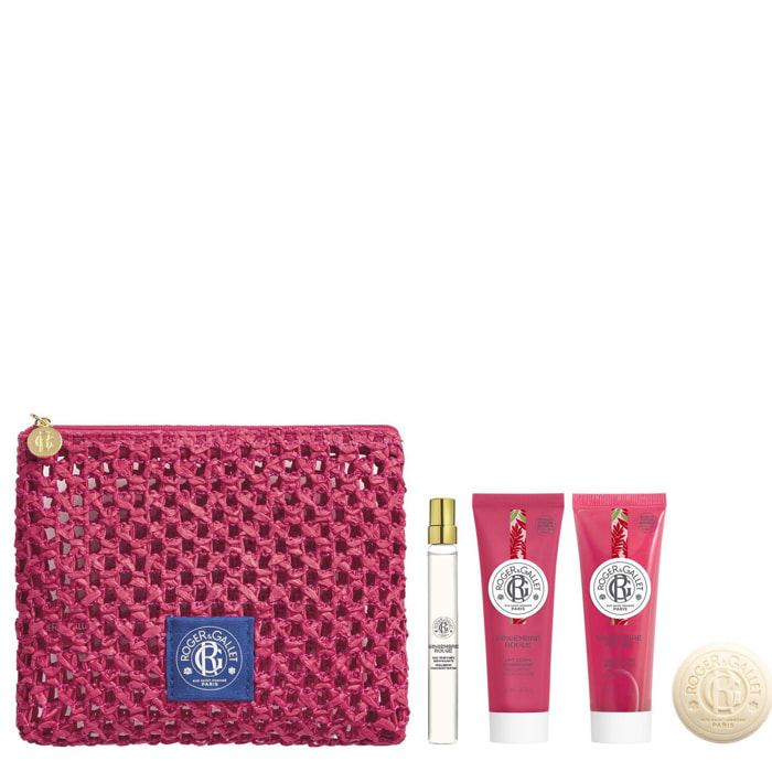 Gingembre Rouge - Trousse Découverte Eau Parfumée Bienfaisante 10ml + 3 Produits