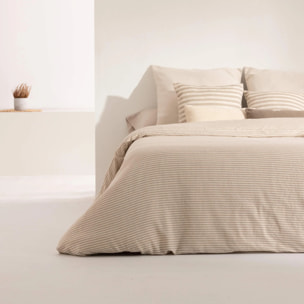 Housse de couette jacquard Jávea Moyen Tabac