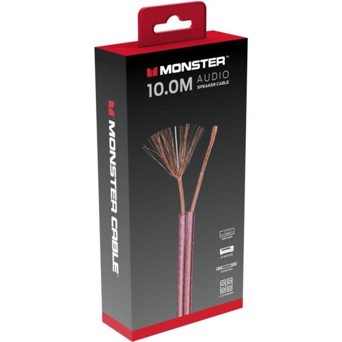 Câble Jack MONSTERCABLE AUDIO POUR HAUT-PARLEUR 10M