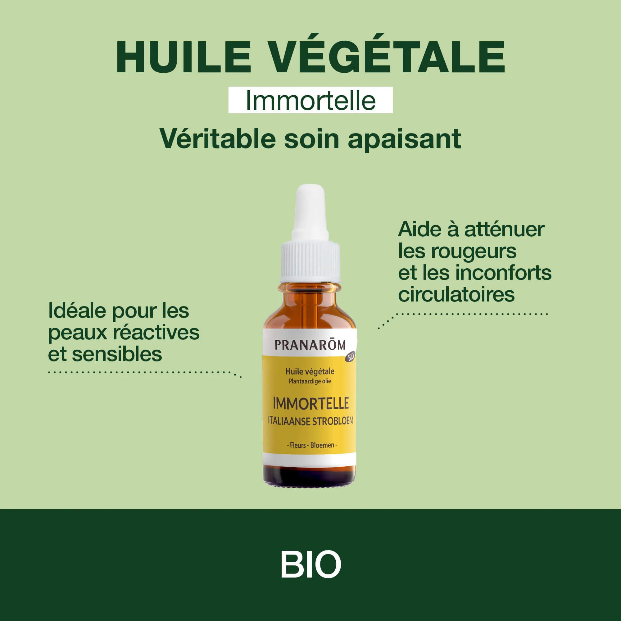 Pranarom - Huile Végétale d'Immortelle (Hélichryse) - Bio - 30 ml