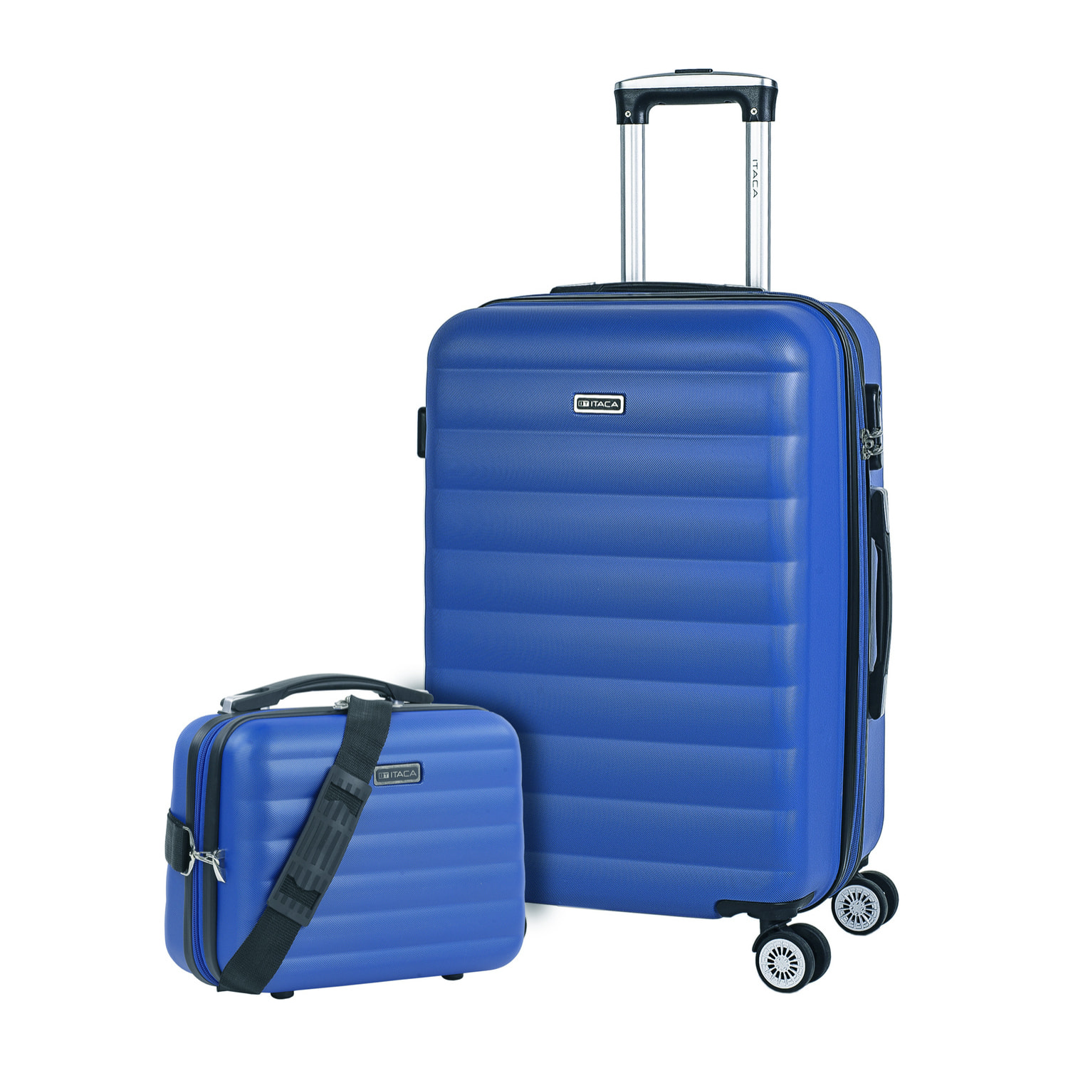 Juego De Maletas Rígidas Abs Itaca Simoa Azul