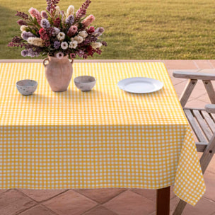 Nappe anti-taches Avignon Jaune - 100% coton -