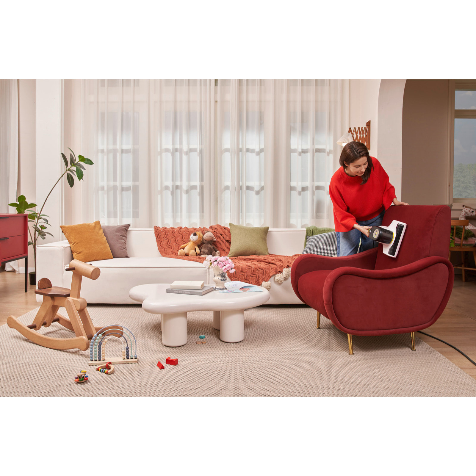 Aspirateur matelas anti acariens KARCHER VCH 4 - lumière UV - détruit les acariens et allergènes - efficace sur tous les textiles