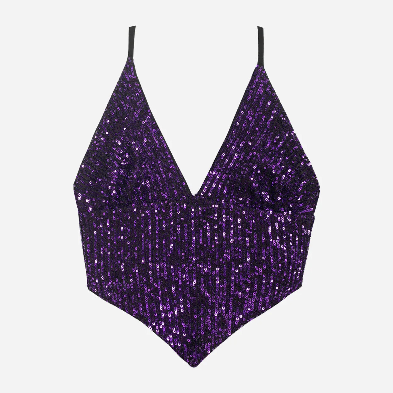 Top de mujer de tirantes con lentejuelas