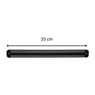 Barre aimantée pour couteaux et ustensiles en métal Nirosta Divers