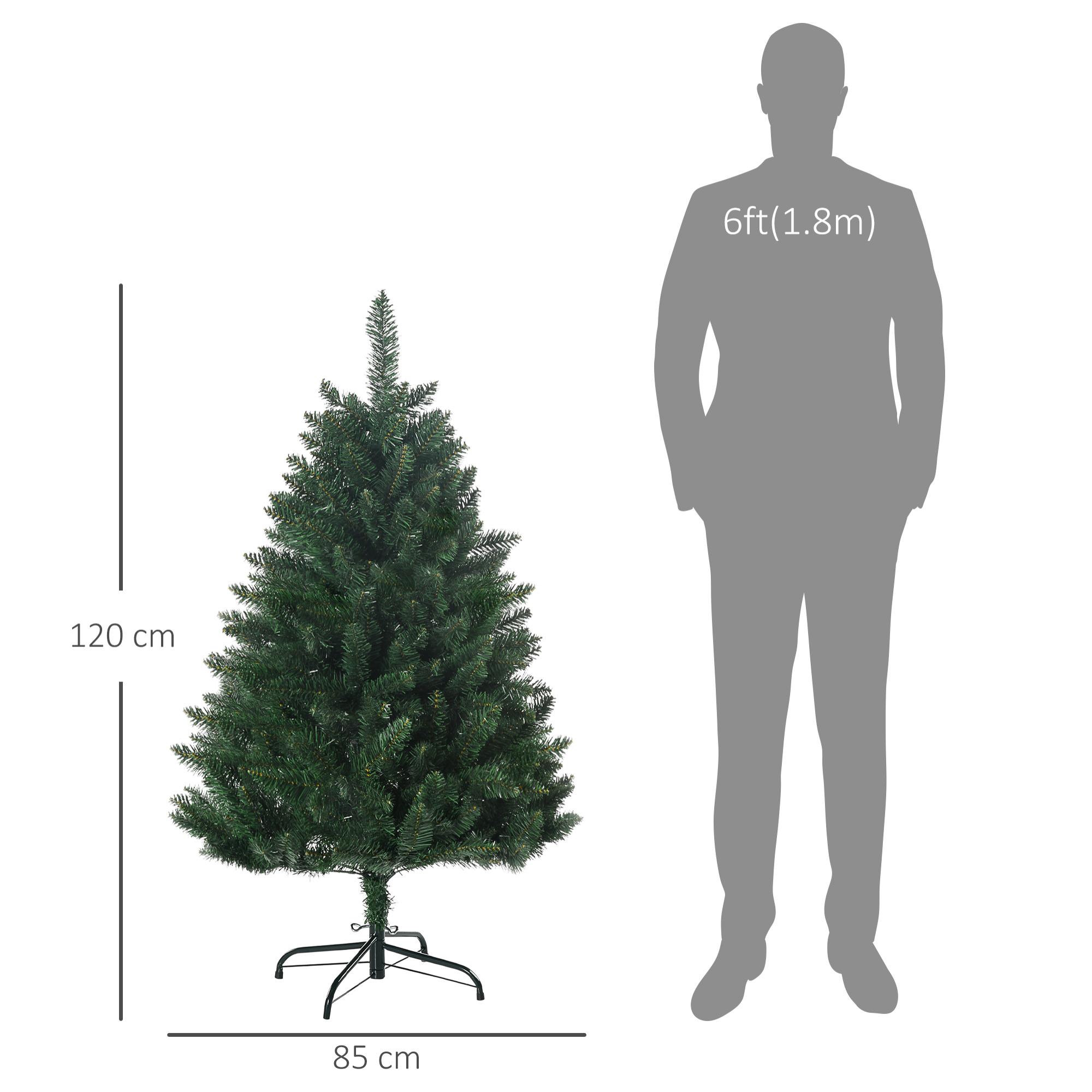 Sapin de Noël artificiel Ø 85 x 120H cm 305 branches épines imitation Nordmann grand réalisme vert