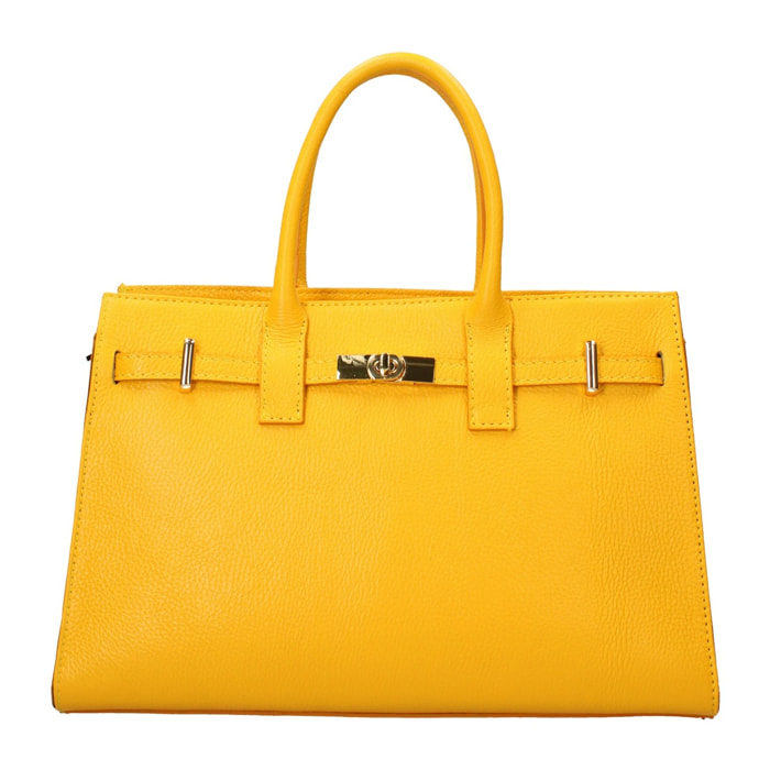 Borsa a mano da donna Made in Italy - Modello Zelia Ultra - 100% pelle - 37.5 x 24.0 x 14.0 cm