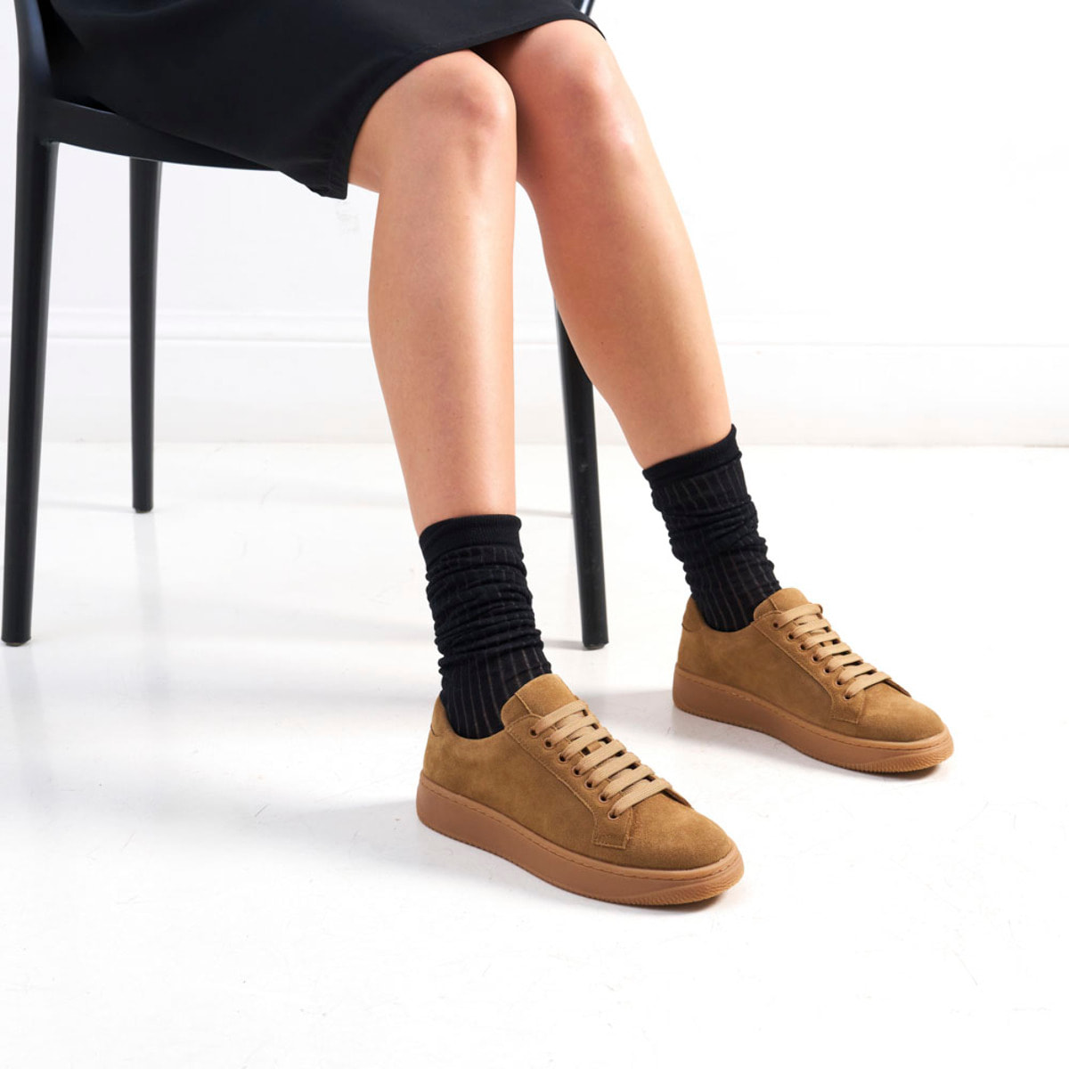 Sneaker British Passport Marrone