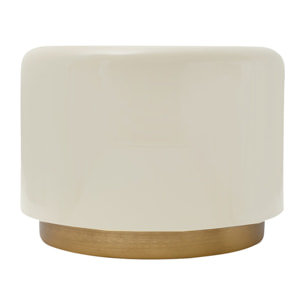 Tavolino Art Deco 275 color Avorio in metallo