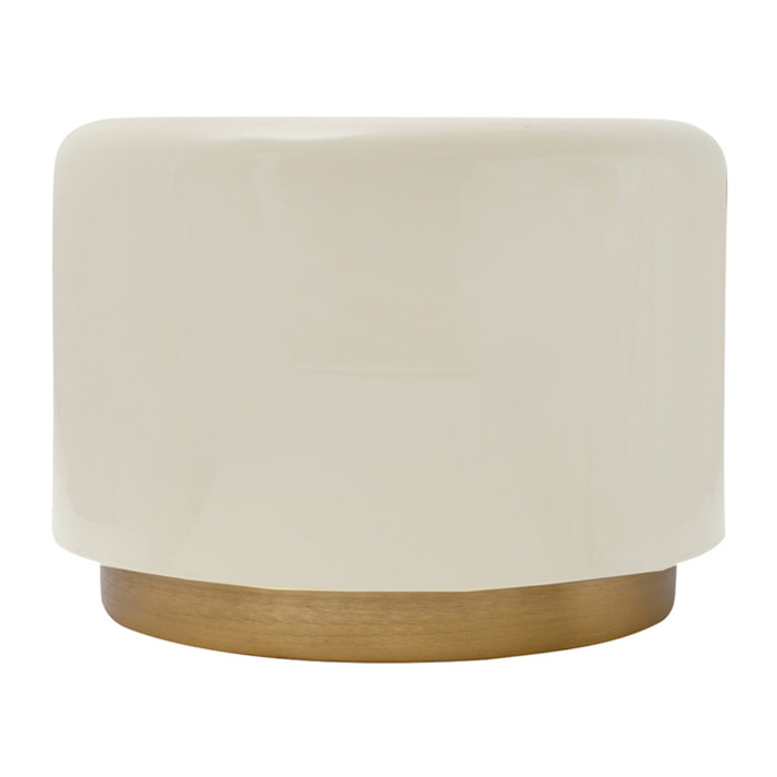 Tavolino Art Deco 275 color Avorio in metallo