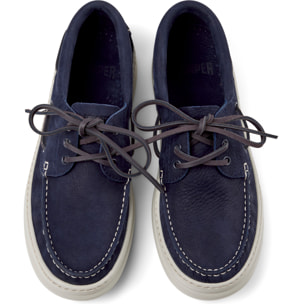 Scarpe stringate - CAMPER Runner Four - Blu - Pelle nabuk