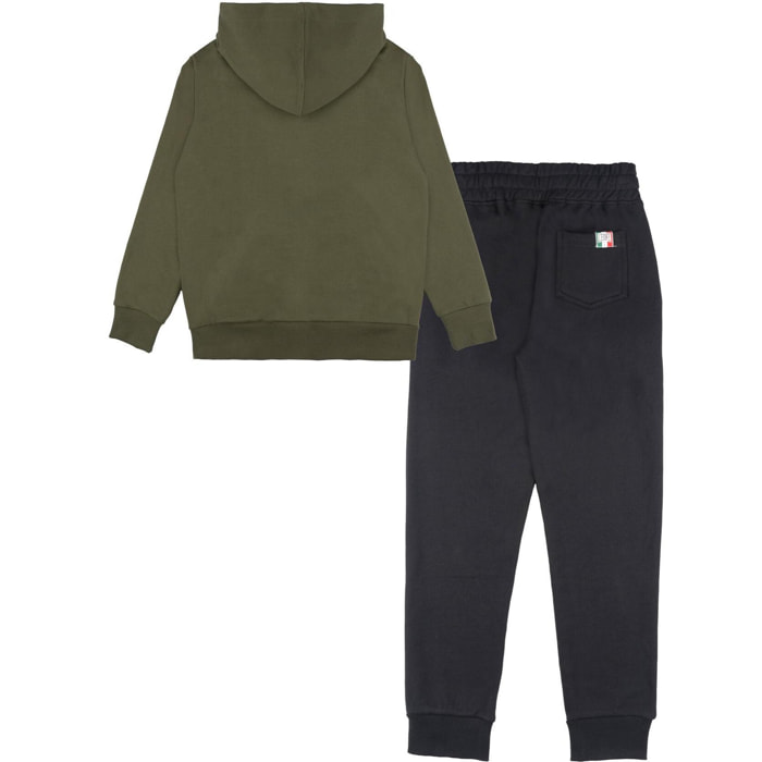 Tuta invernale da bambino con cappuccio e zip Leone 1947 Street Style
