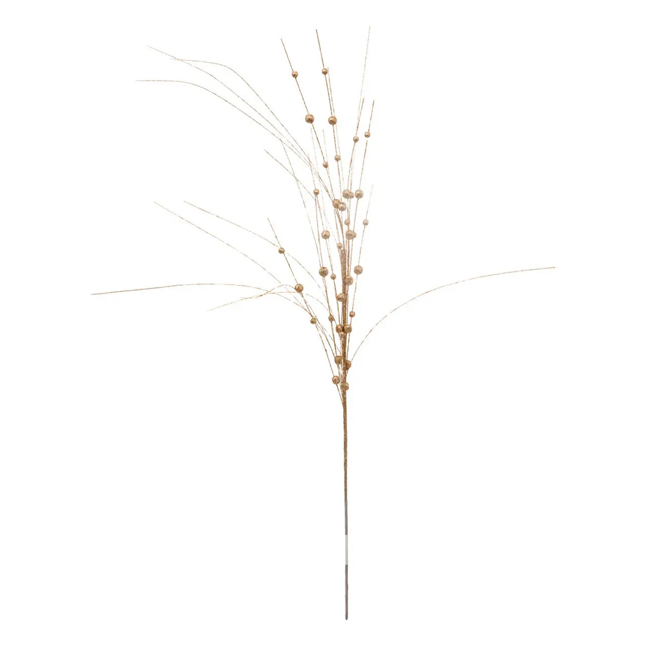 Branche de roseau avec billes dorées 95cm