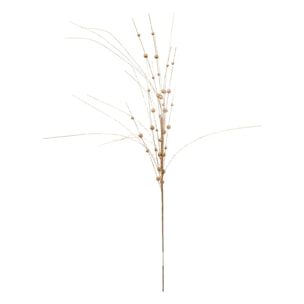 Branche de roseau avec billes dorées 95cm