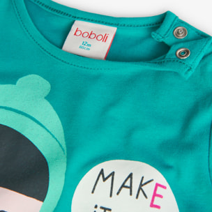 Camiseta punto básica de bebé niña -BCI