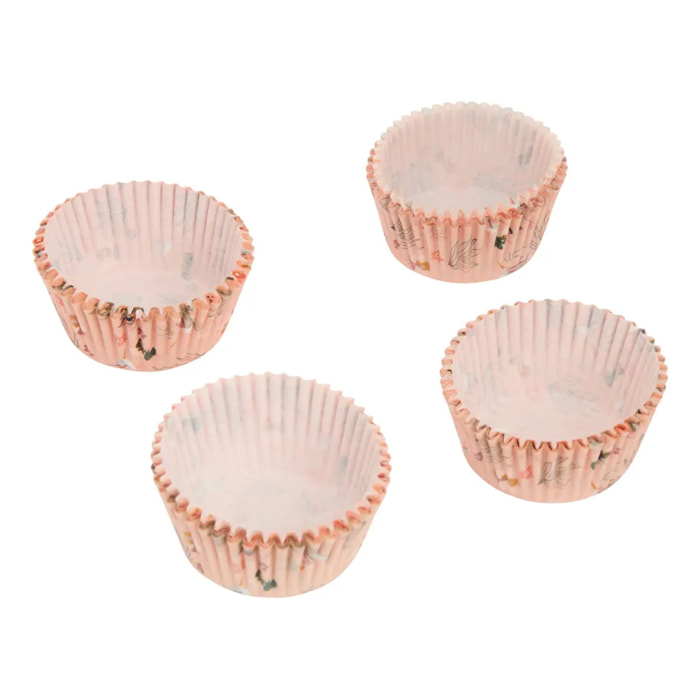 Caissettes papier à muffins Anniversaire D7,5cm rose