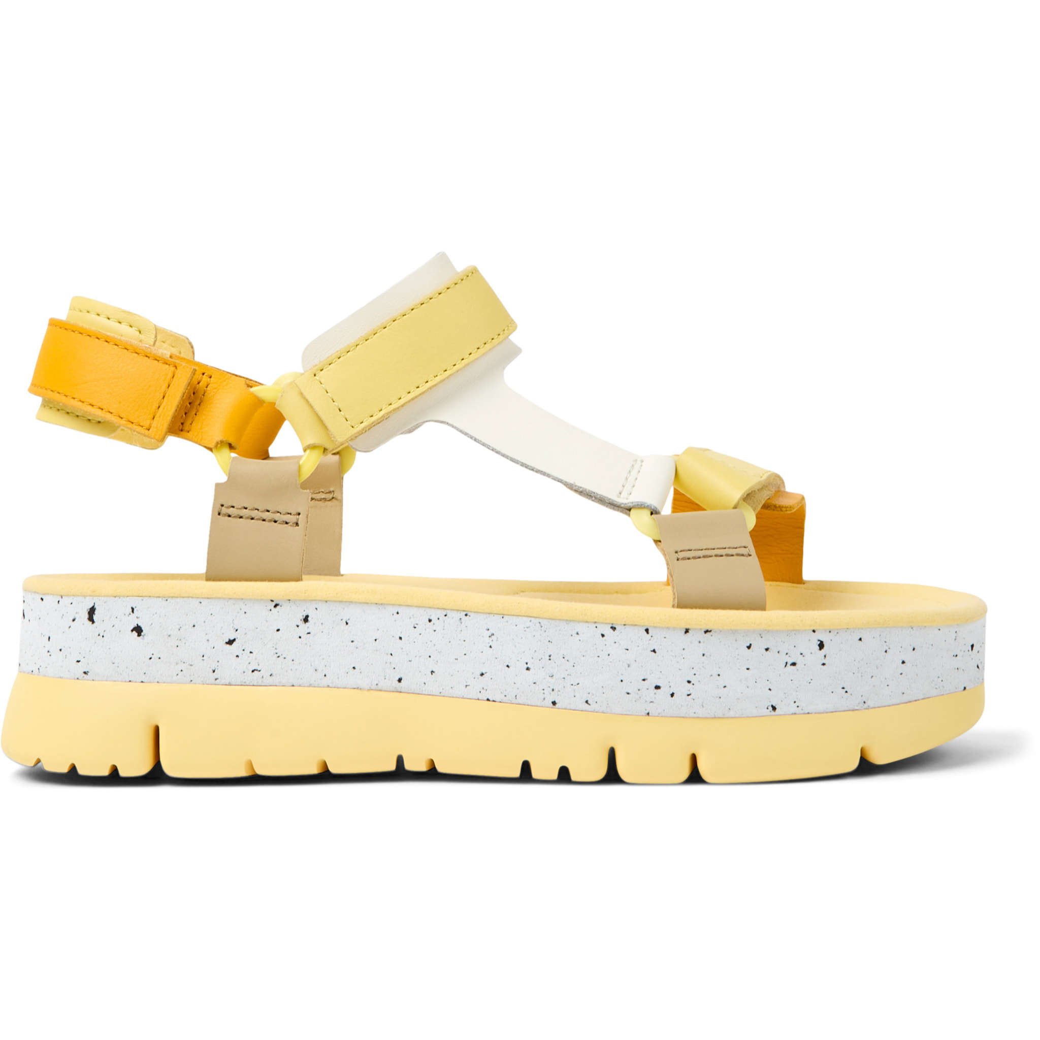 Sandali - CAMPER Oruga Up - Giallo - Pelle liscia