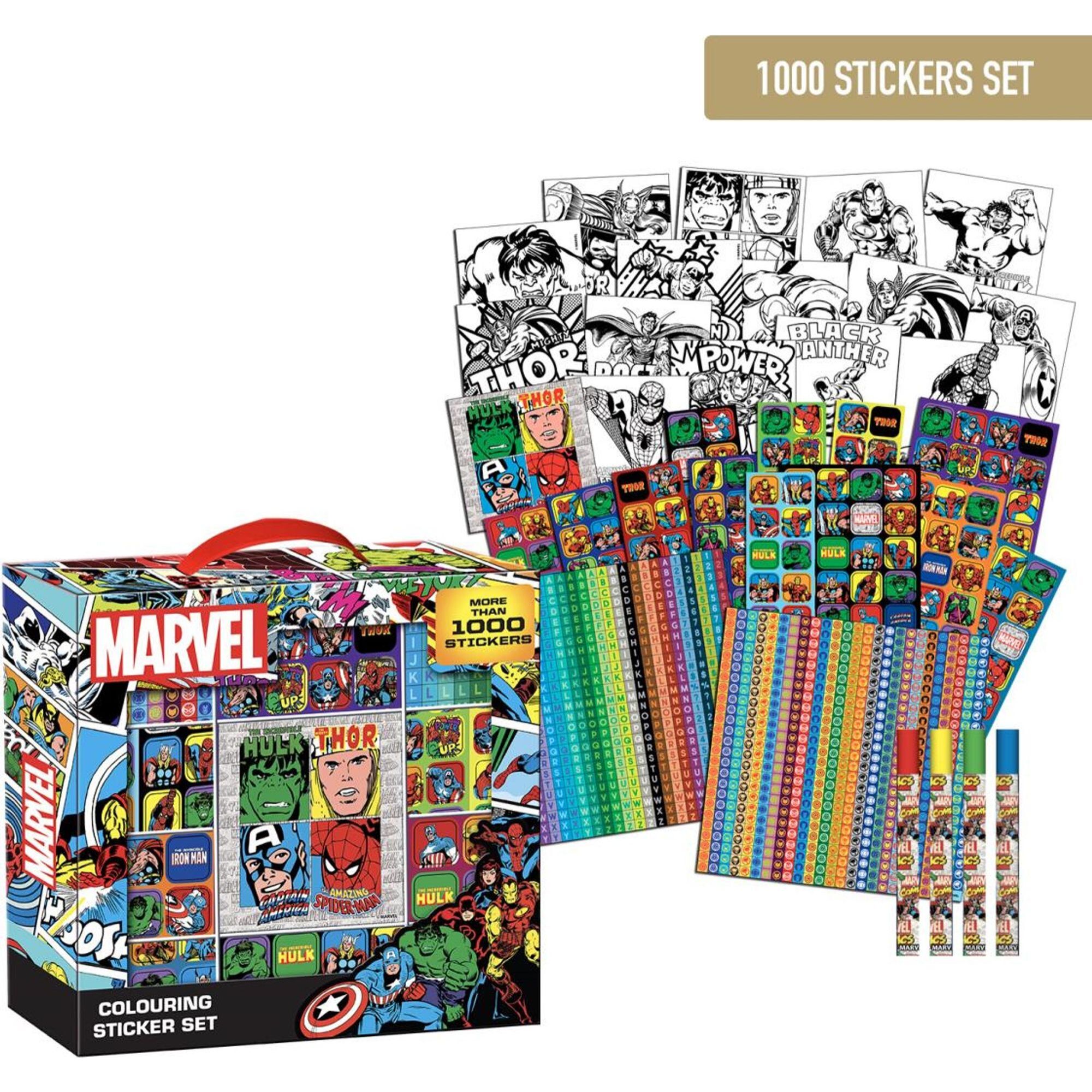 Pack Pegatinas 1000 Piezas Marvel