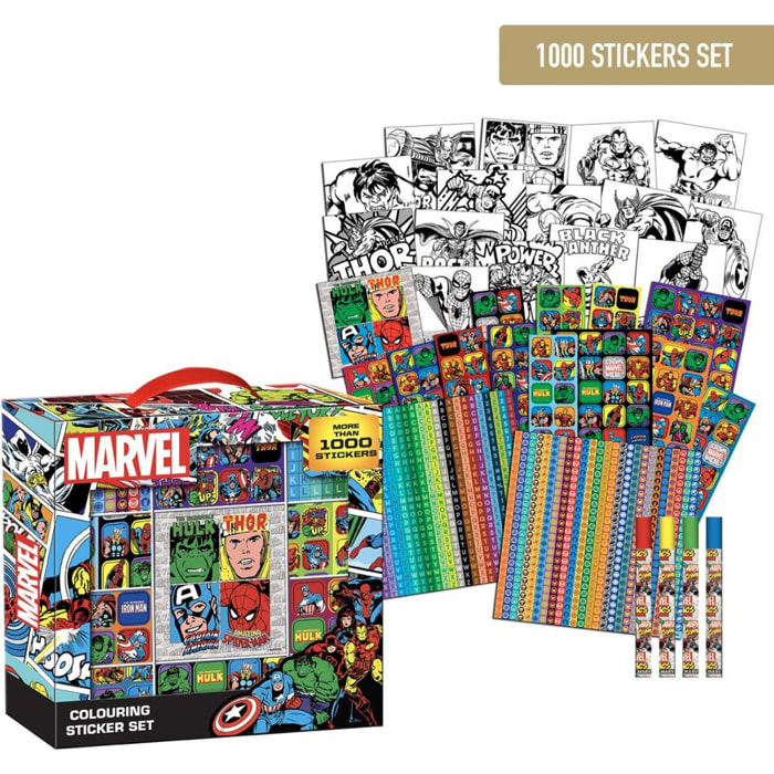 Pack Pegatinas 1000 Piezas Marvel