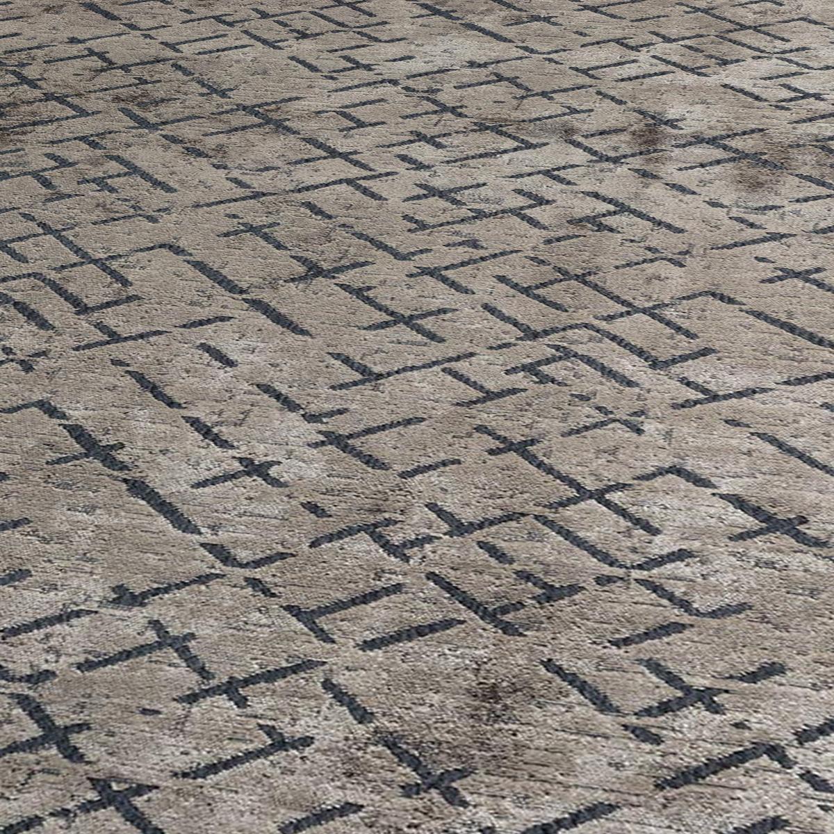 Tapis kilim tissé en coton motif simple GINO