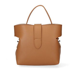 Borsa a mano da donna In Vera pelle Made in Italy 18x17x9 cm