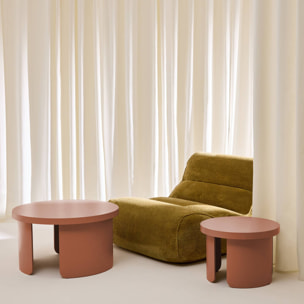 Set de 2 tables basses gigognes rondes   LUMA