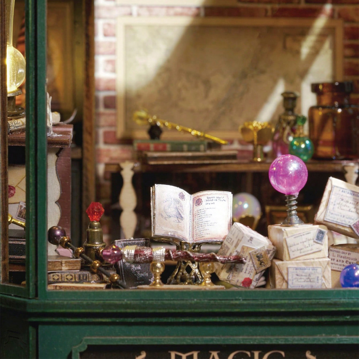 Una casa llena de Magia. Maqueta 3D realista con gran detalle y luces led.
