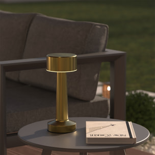 Lampe USB d extérieur led "Halto" doré H21,5cm