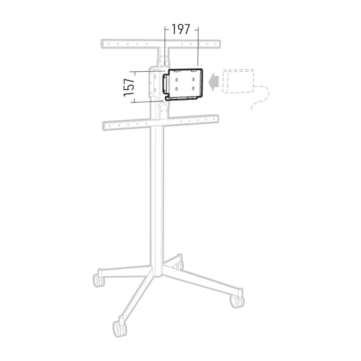 Accessoire support TV ERARD KANA support pour média player