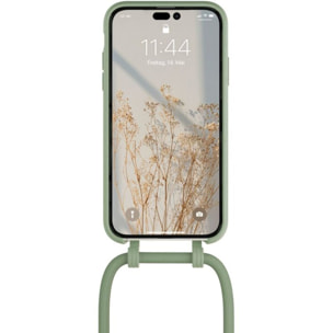 Coque avec cordon WOODCESSORIES iPhone 14 Pro Tour de cou vert