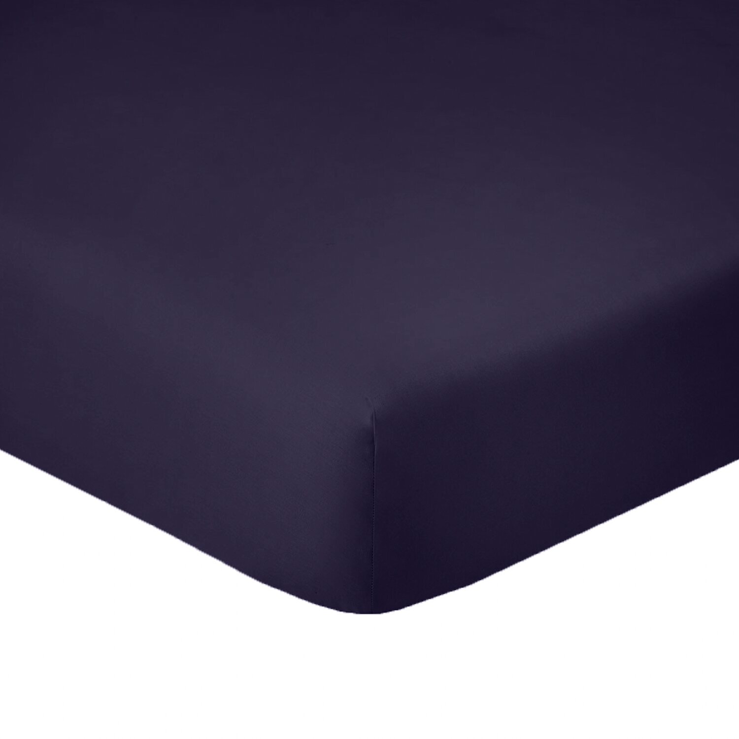 Drap Housse 100% Coton - Bonnet 35cm 100% Coton 57fils Bleu Imperial