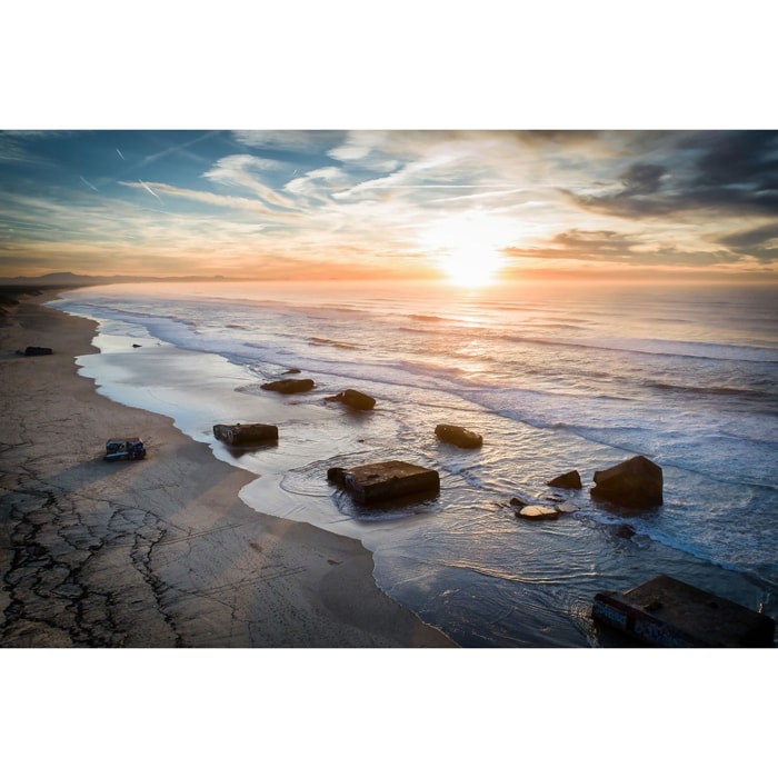 Tableau vestige mur de l'atlantique Tableau plexiglas