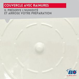 Cocotte ovale en fonte émaillée 33 cm gris classique 5 L Elo