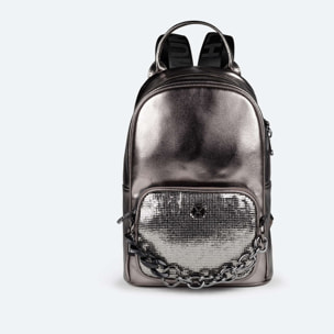 BOLSO SPLASH BACKPACK OLD SILVER