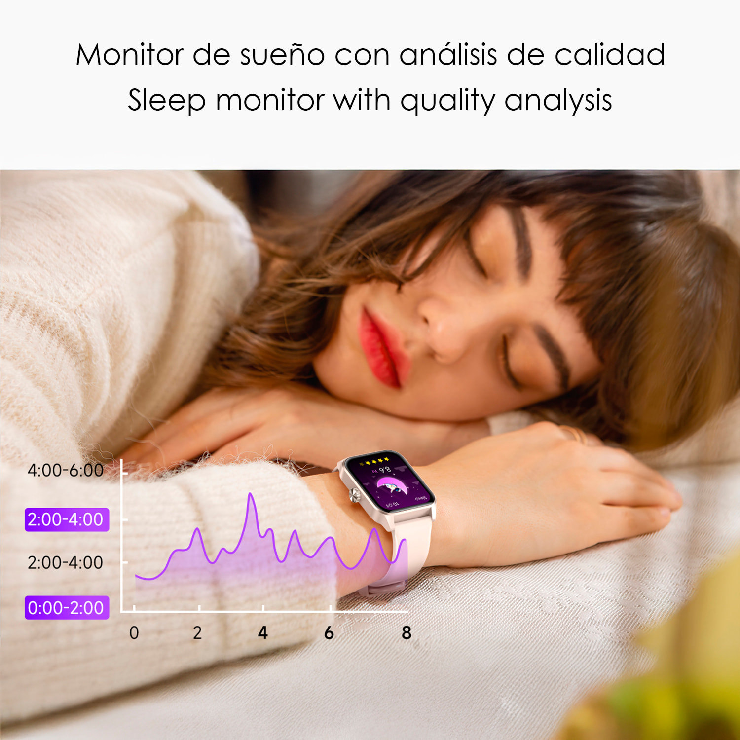 Smartwatch Qx15 con schermo da 1,85". Chiamate Bluetooth, oltre 100 modalità sportive, monitoraggio della frequenza cardiaca e dell'ossigeno nel sangue.