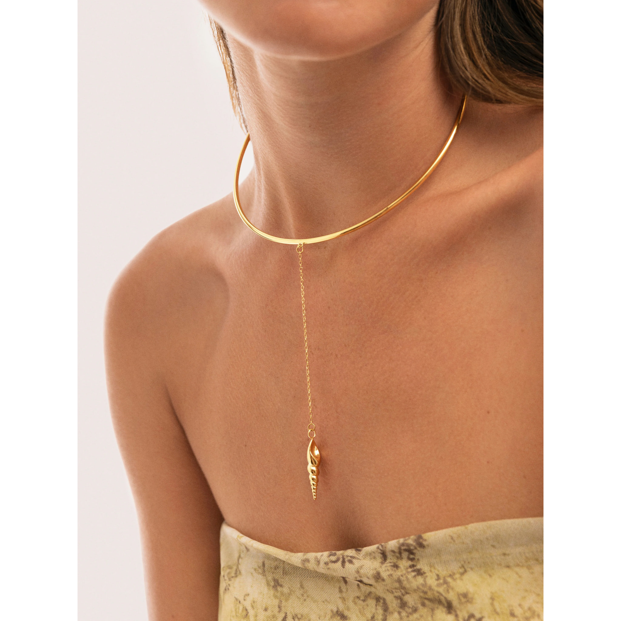 Collana Ítaca Acciao Placcato Oro