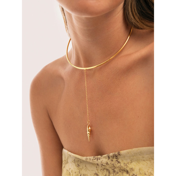 Collana Ítaca Acciao Placcato Oro