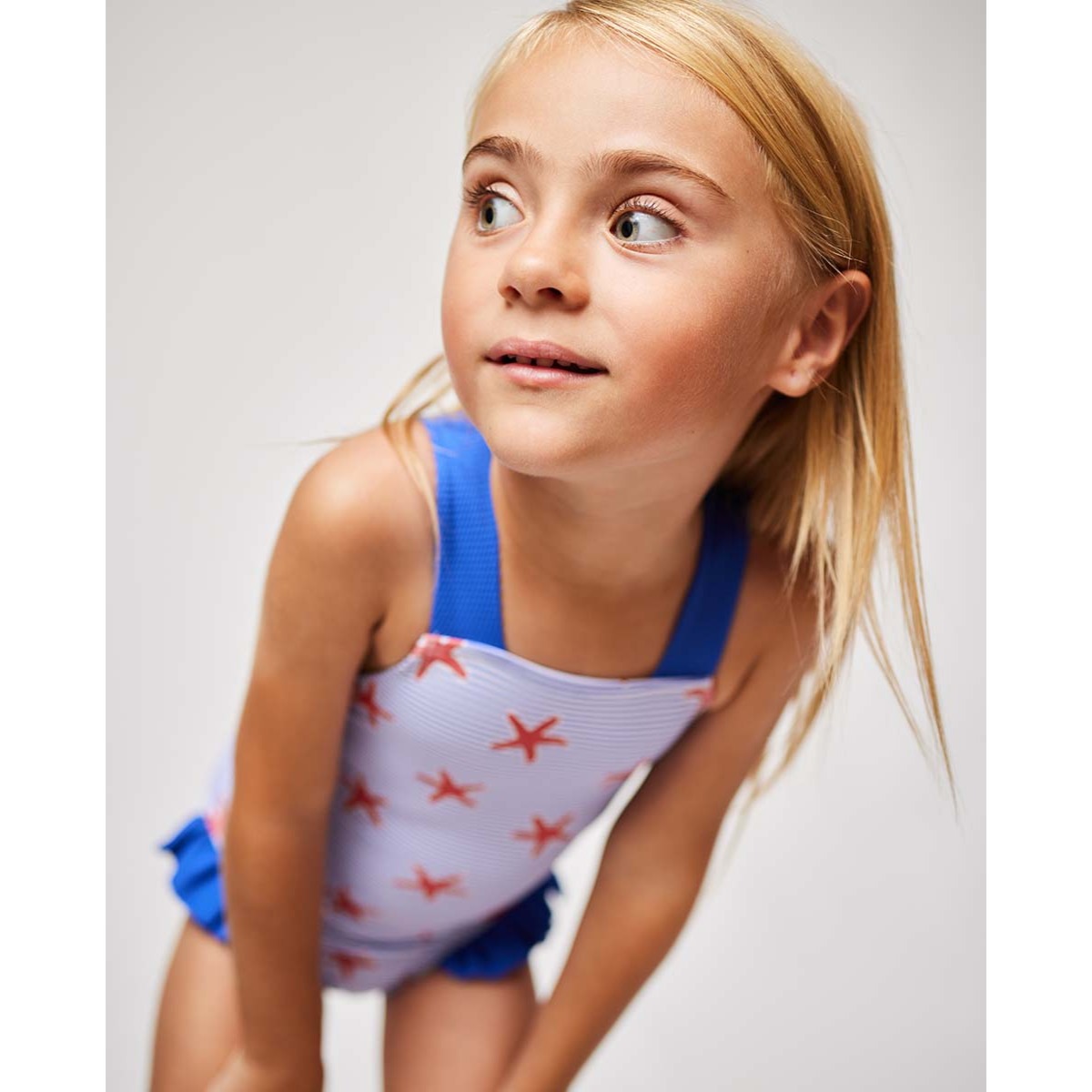 BAÑADOR RAYAS AZULES Y ESTRELLAS ROJAS