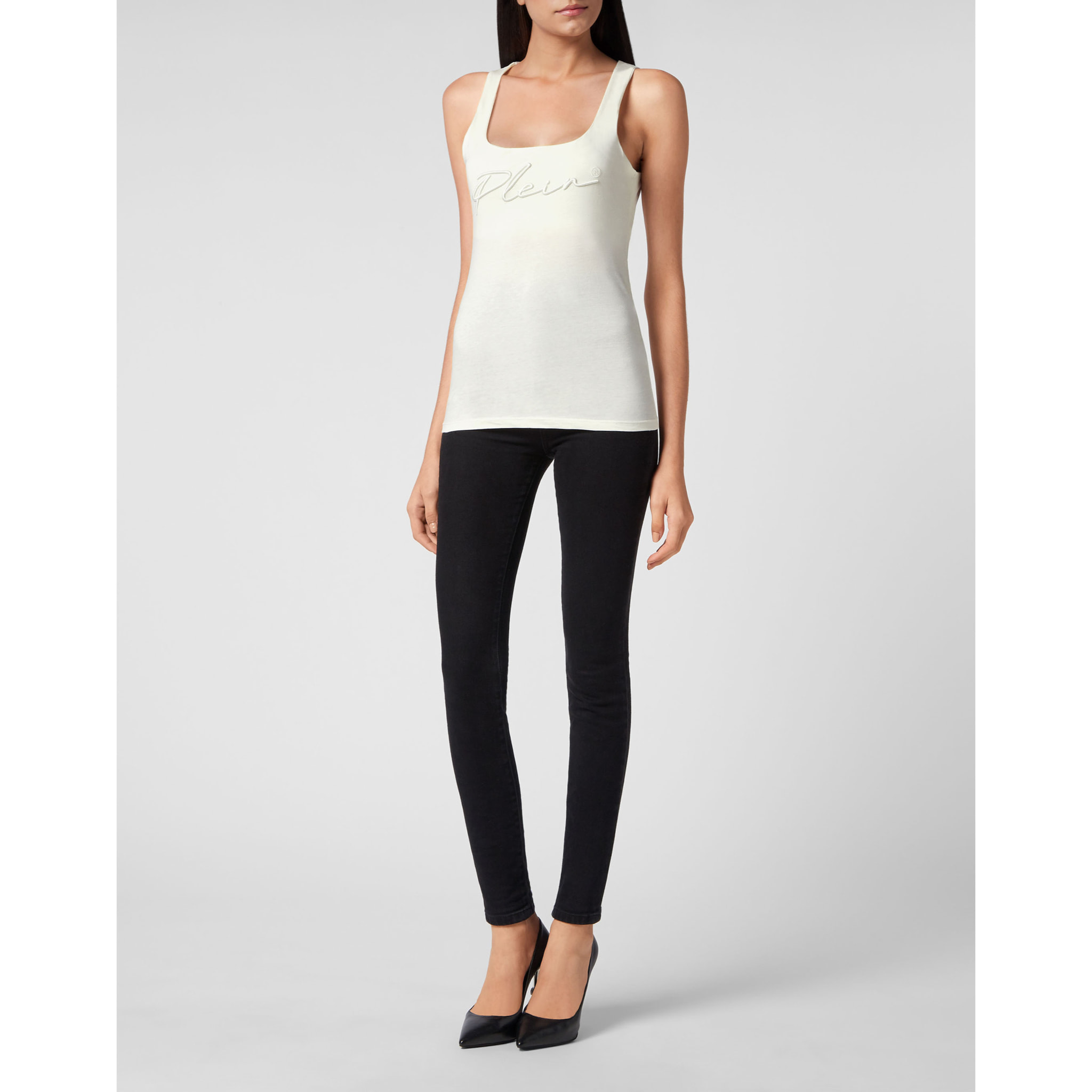 PHILIPP PLEIN Camiseta de tirantes SIGNATURE