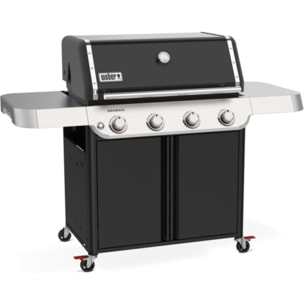 Barbecue gaz WEBER Genesis E-415 black 4 brûleurs sur chariot, 86x48 cm