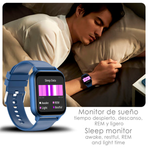 Smartwatch ZW36 con notificaciones de Apps, varios modos deportivos. Monitor de tensión y oxígeno, termómetro.