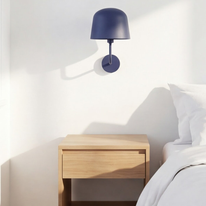 Forlight Fres aplique interior en azul para bombilla E14