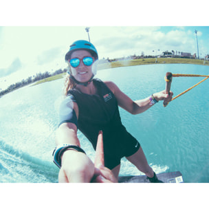Gafas de sol OCEAN COOL - Marrón madera / Revo azul
