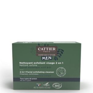 Nettoie et Exfolie - Nettoyant Exfoliant Visage Homme 2en1