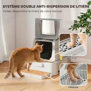 Maison de toilette XL 80L acier inox multi-accessoires gris