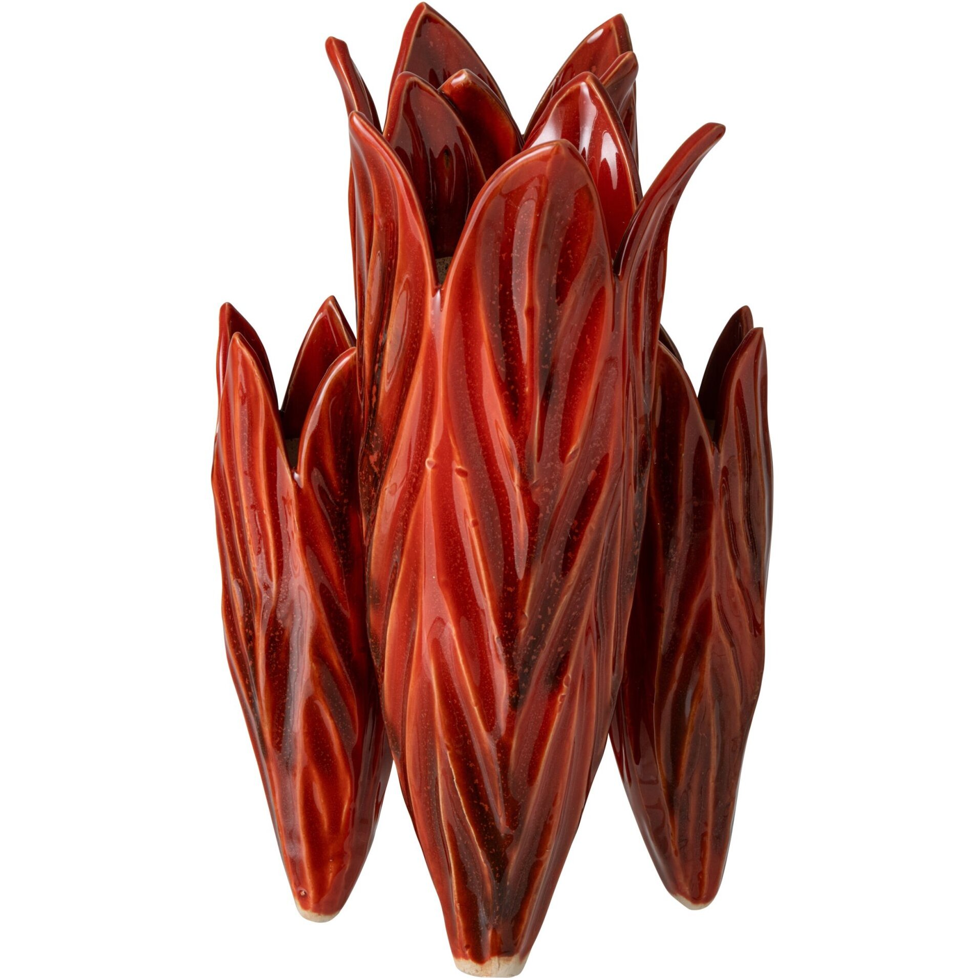 J-Line vase - argile - rouge