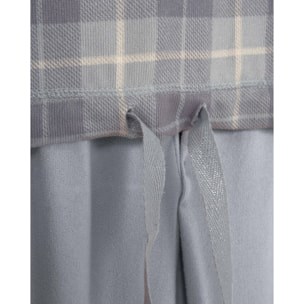 Pigiama lungo secret a quadri riva blu